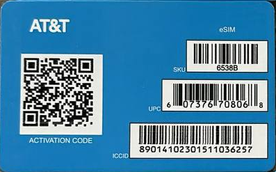 美国ATT  ESIM卡